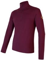 Sensor Merino Extreme pánské triko dl.rukáv zip port red